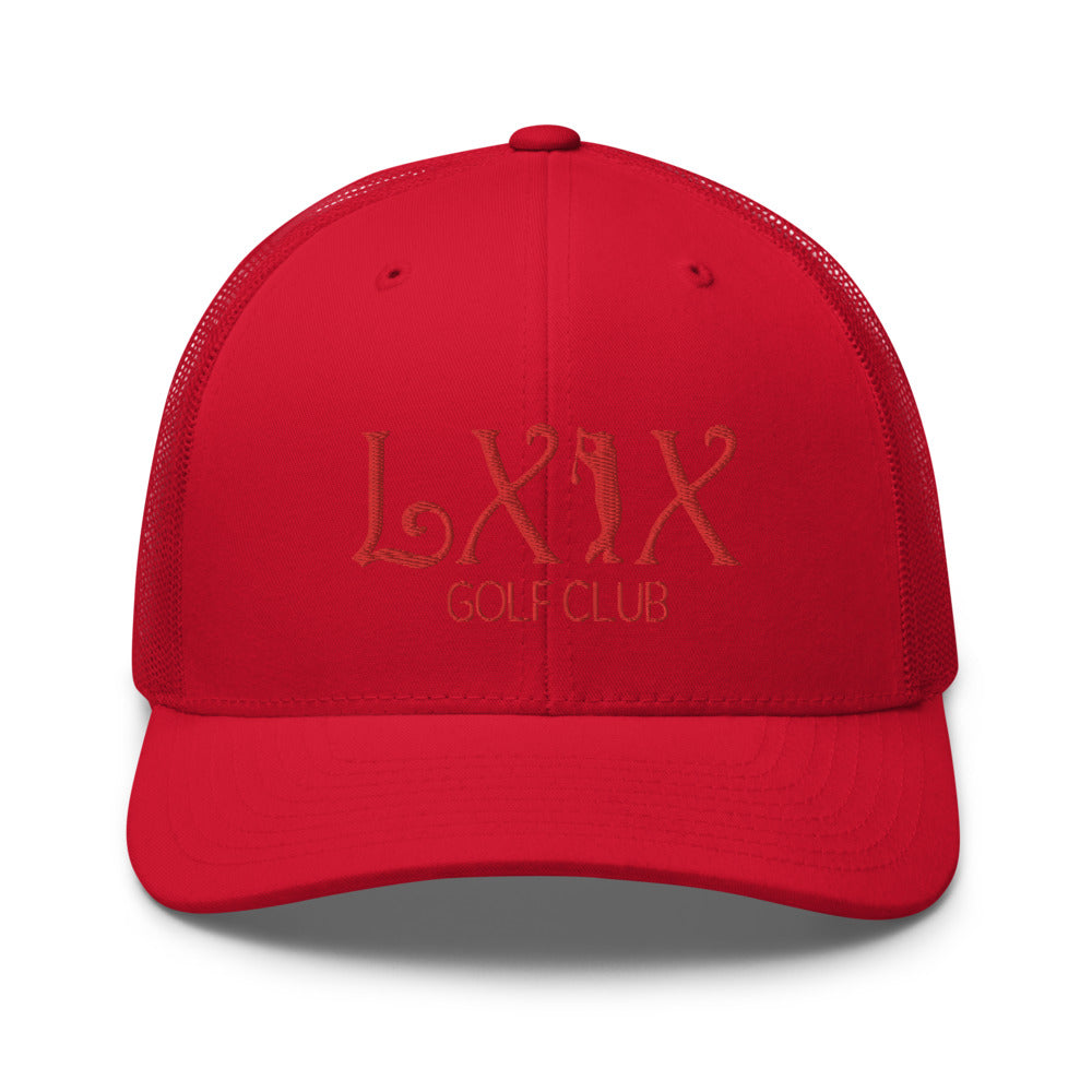 Curve Logo Trucker Cap - Red Logo