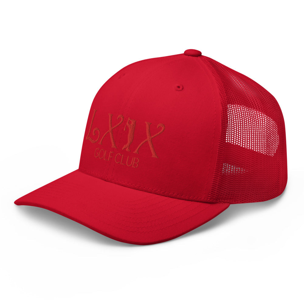 Curve Logo Trucker Cap - Red Logo