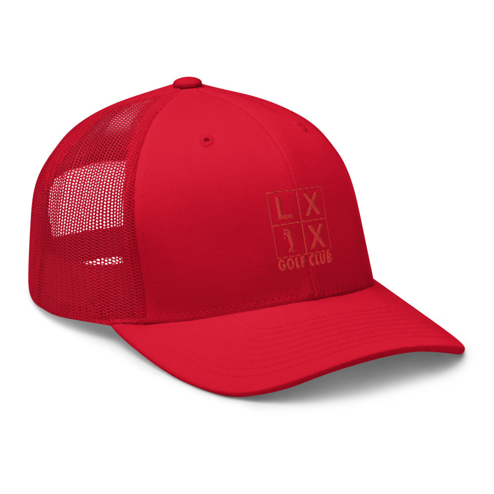 Four Box Logo Trucker Cap - Red Logo