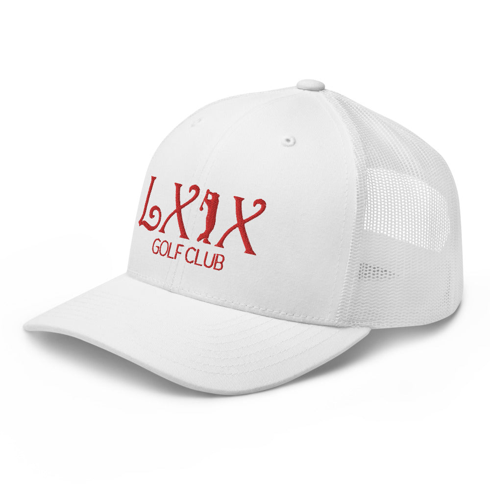 Curve Logo Trucker Cap - Red Logo