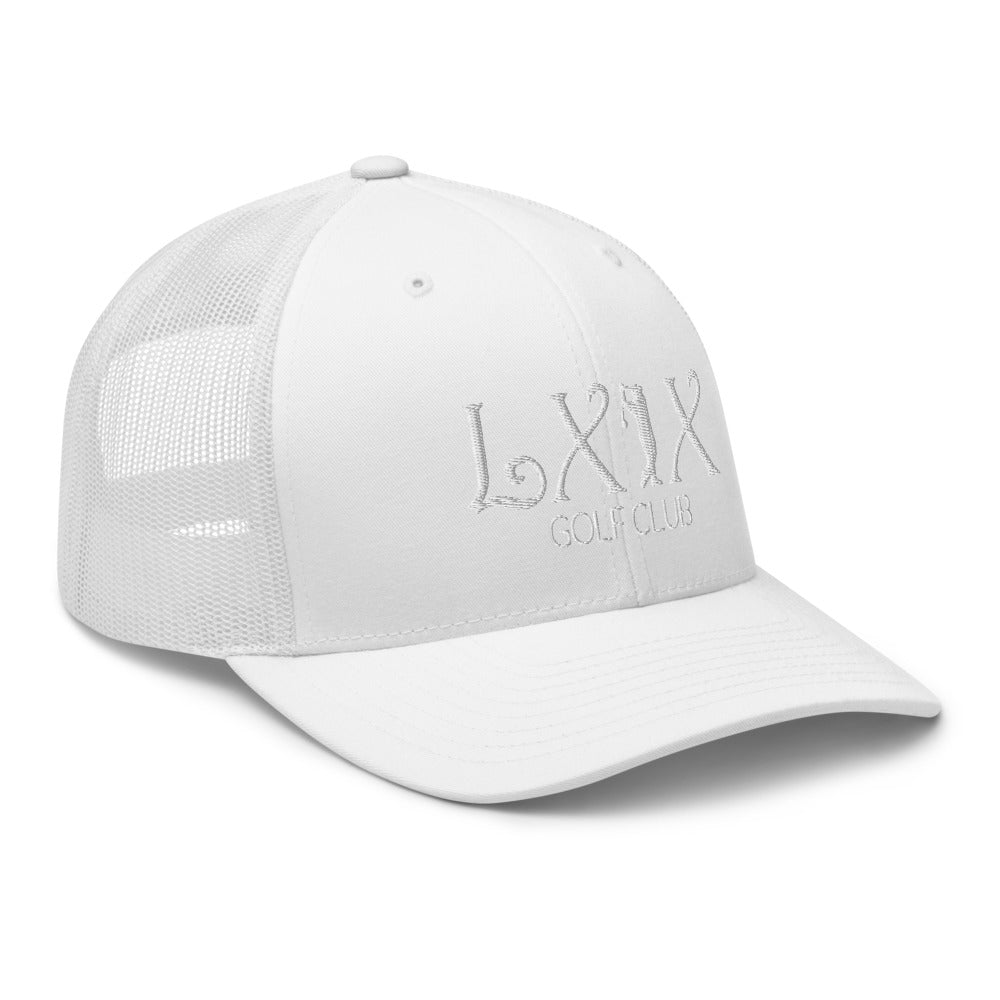 Curve Logo Trucker Cap - White Logo