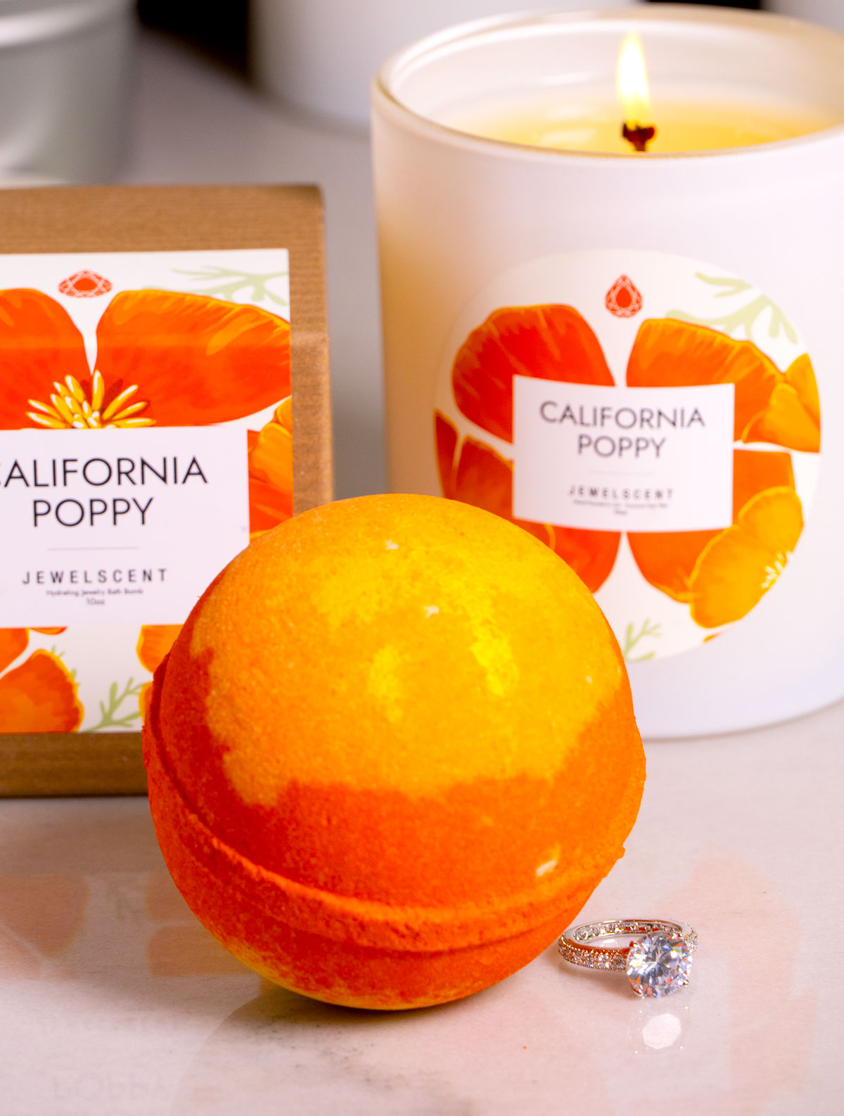 California Poppy 10oz Signature Jewelry Candle