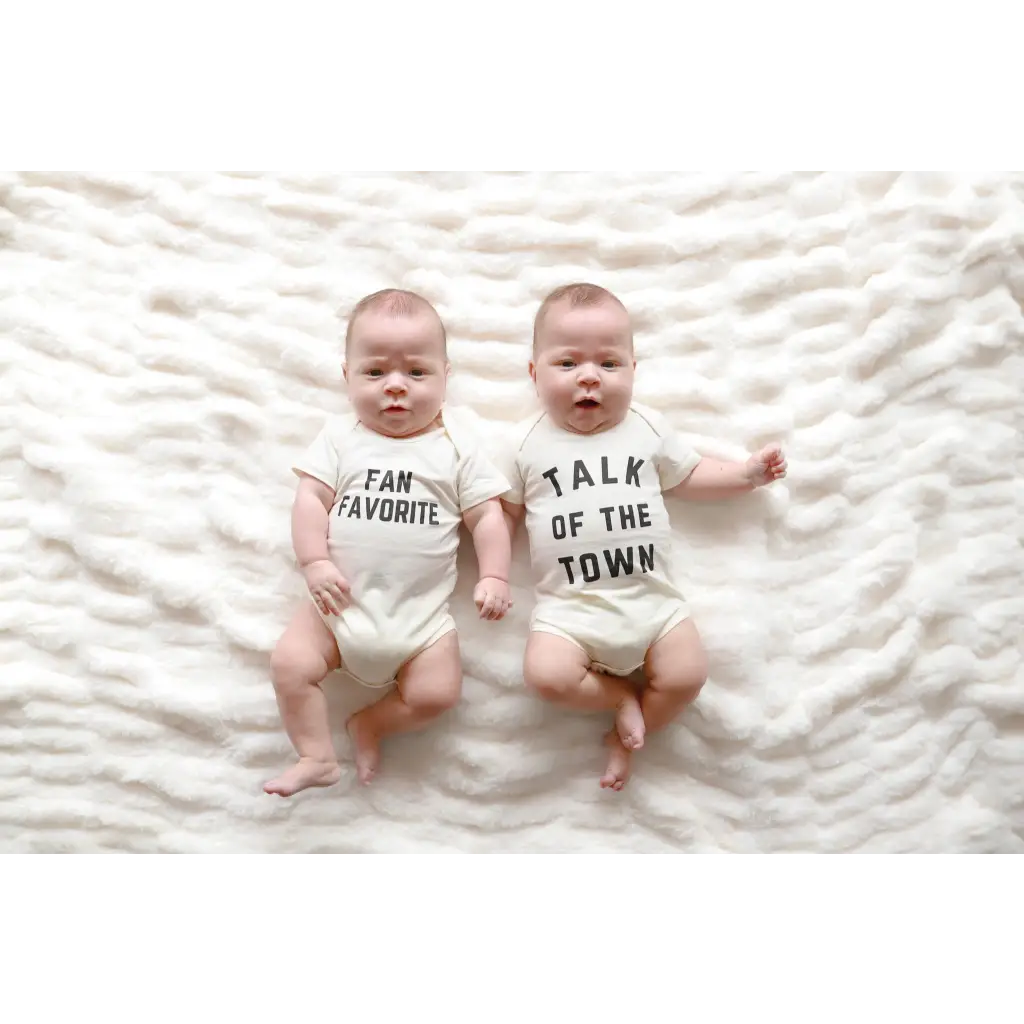 Talk of the Town Organic Cotton Baby Onesie