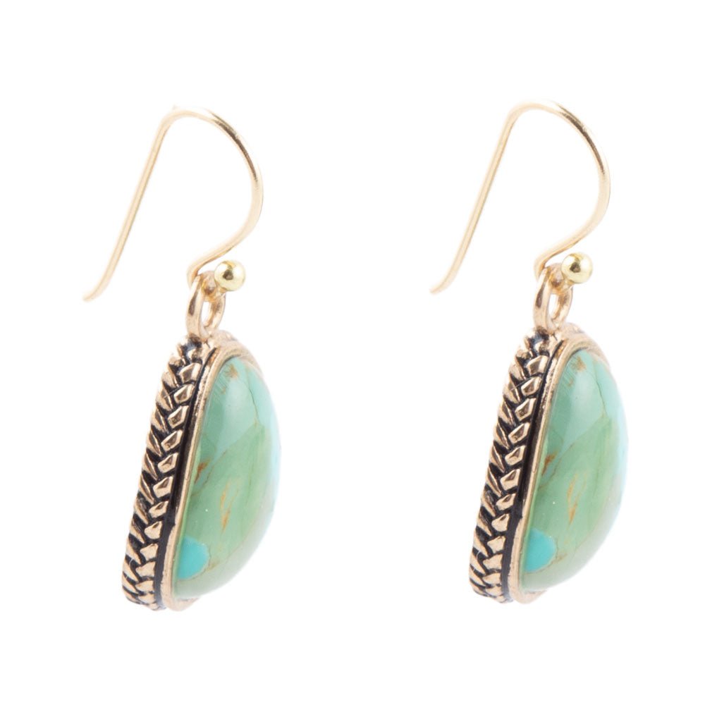 Teardrop Turquoise Drop Earrings