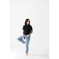 The Mom Crop in Jet Black