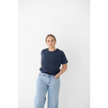 The Mom Tee in Navy
