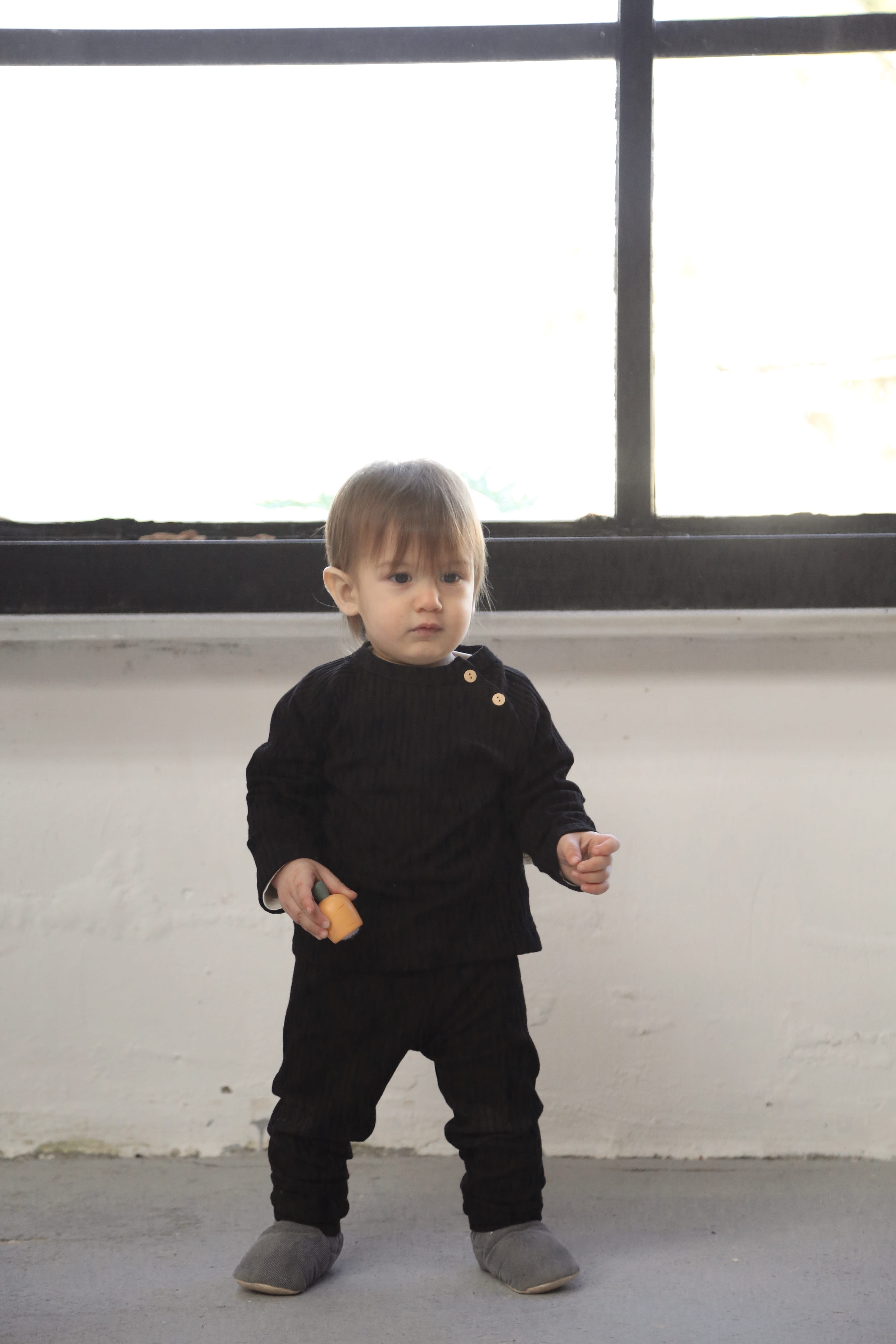 Ribbed Black 2 Set