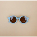 Toddler/Baby Round Retro Sunglasses, UV400 | Sky Blue