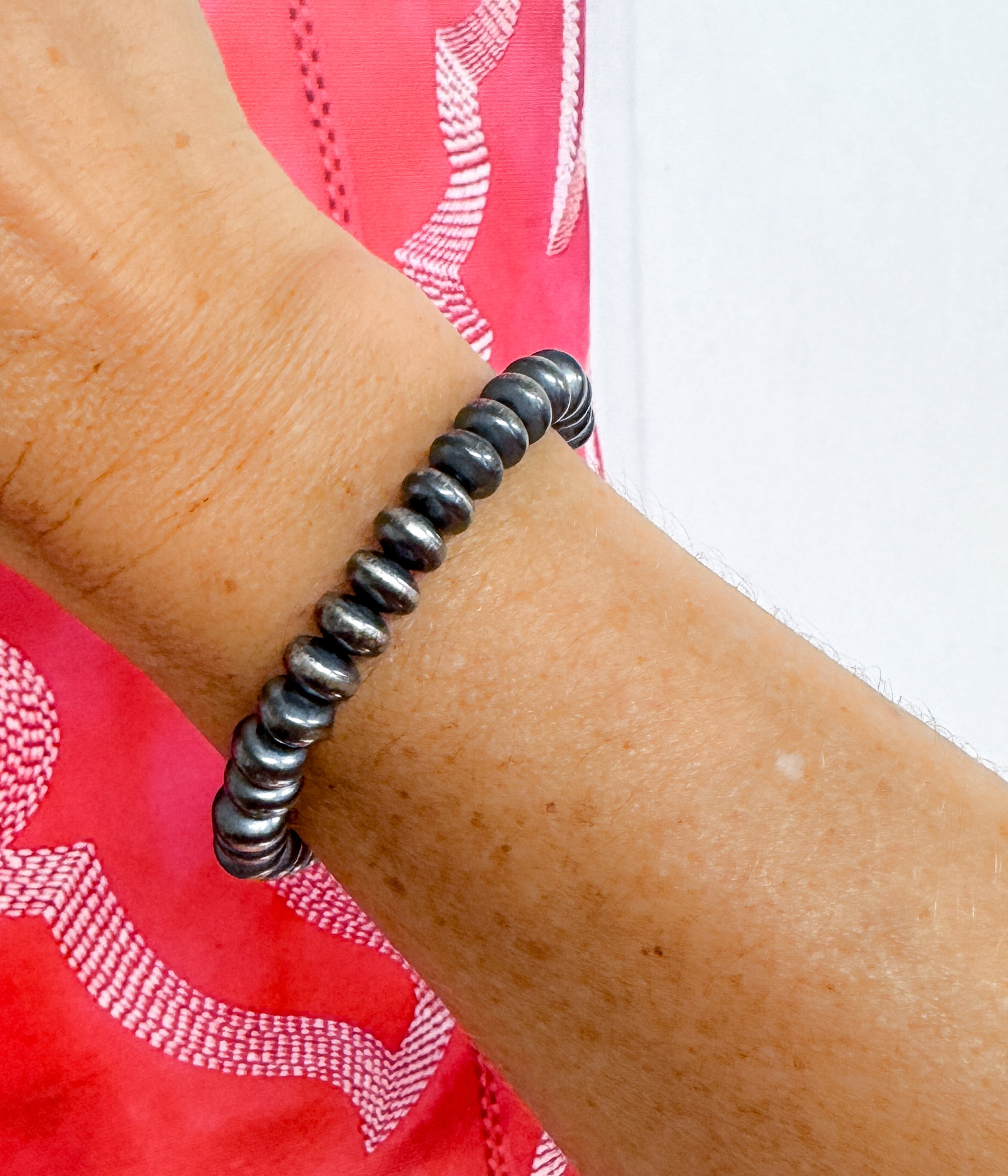 9mm Authentic Navajo Pearl Saucer Bracelet