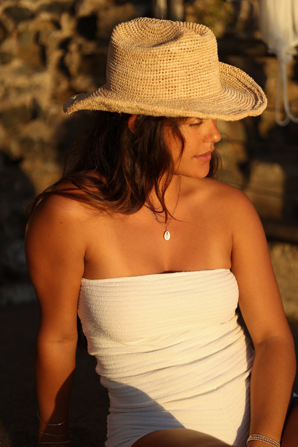 Cowrie Shell Paperclip Necklace