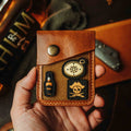 Leather Velcro Wallet - Voyager v2 | Patch Display Card Holder | EDC