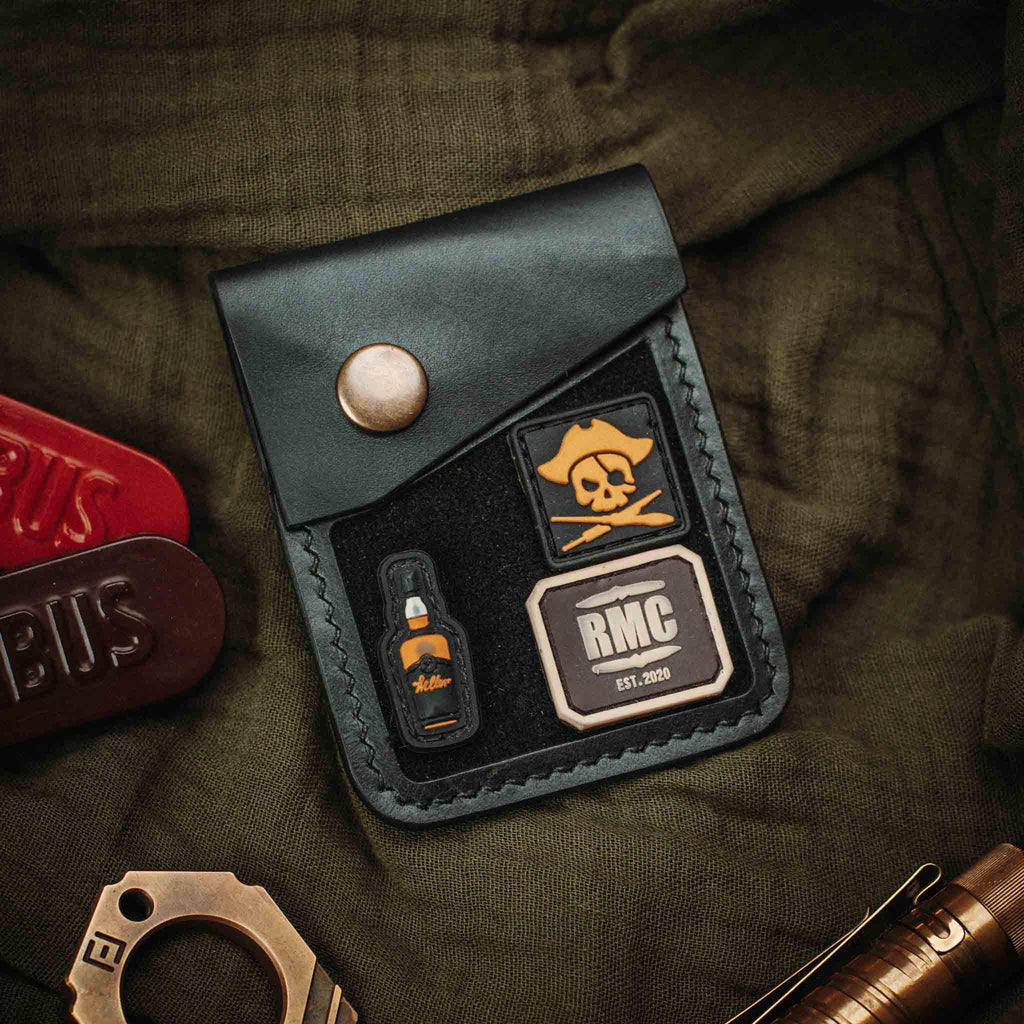 Leather Velcro Wallet - Voyager v2 | Patch Display Card Holder | EDC
