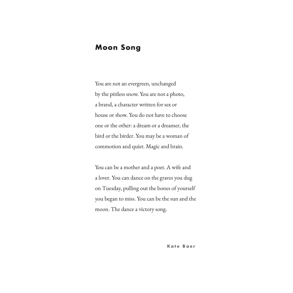 5x7in Kate Baer Poems | FREE SHIPPING
