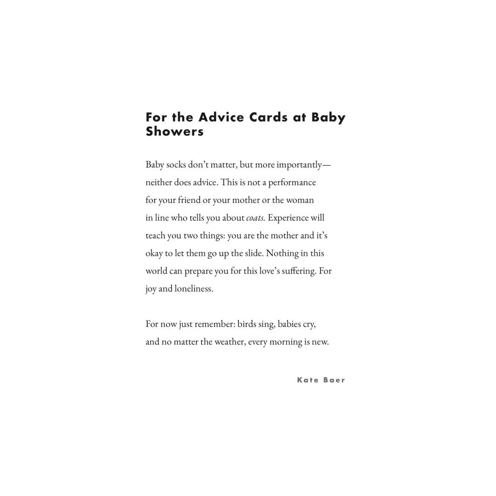 5x7in Kate Baer Poems | FREE SHIPPING