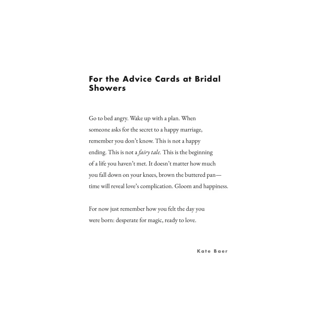 5x7in Kate Baer Poems | FREE SHIPPING