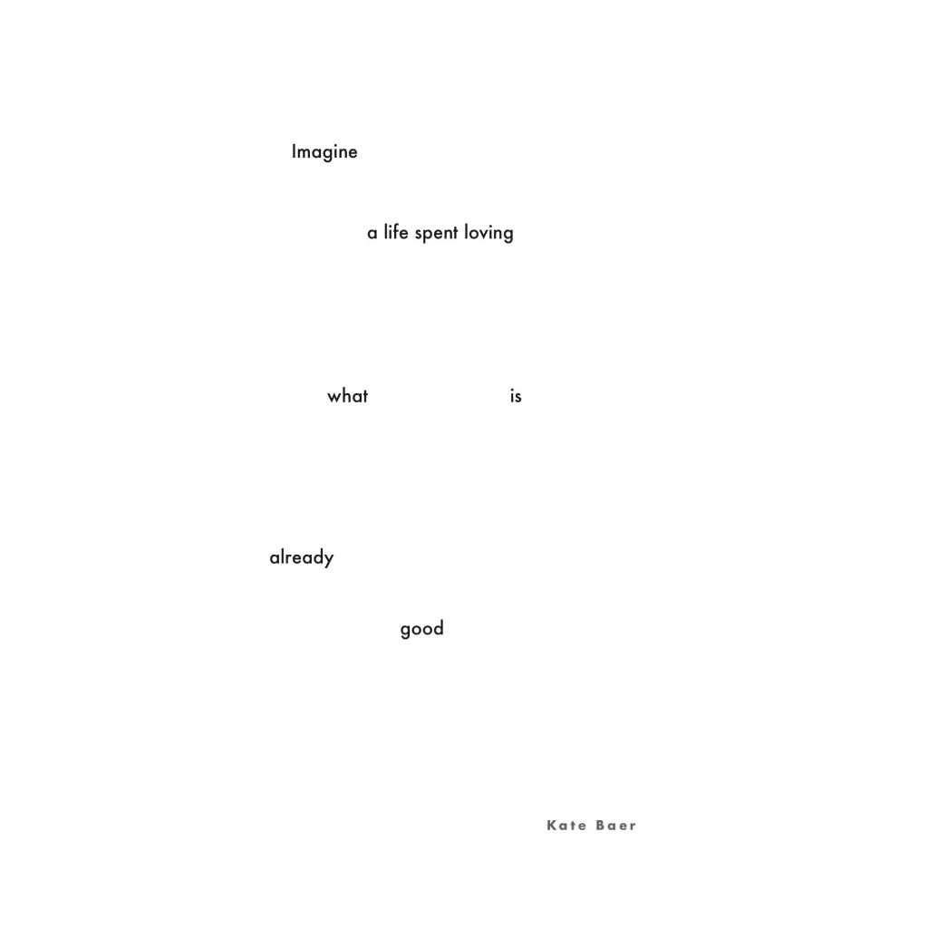 5x7in Kate Baer Poems | FREE SHIPPING