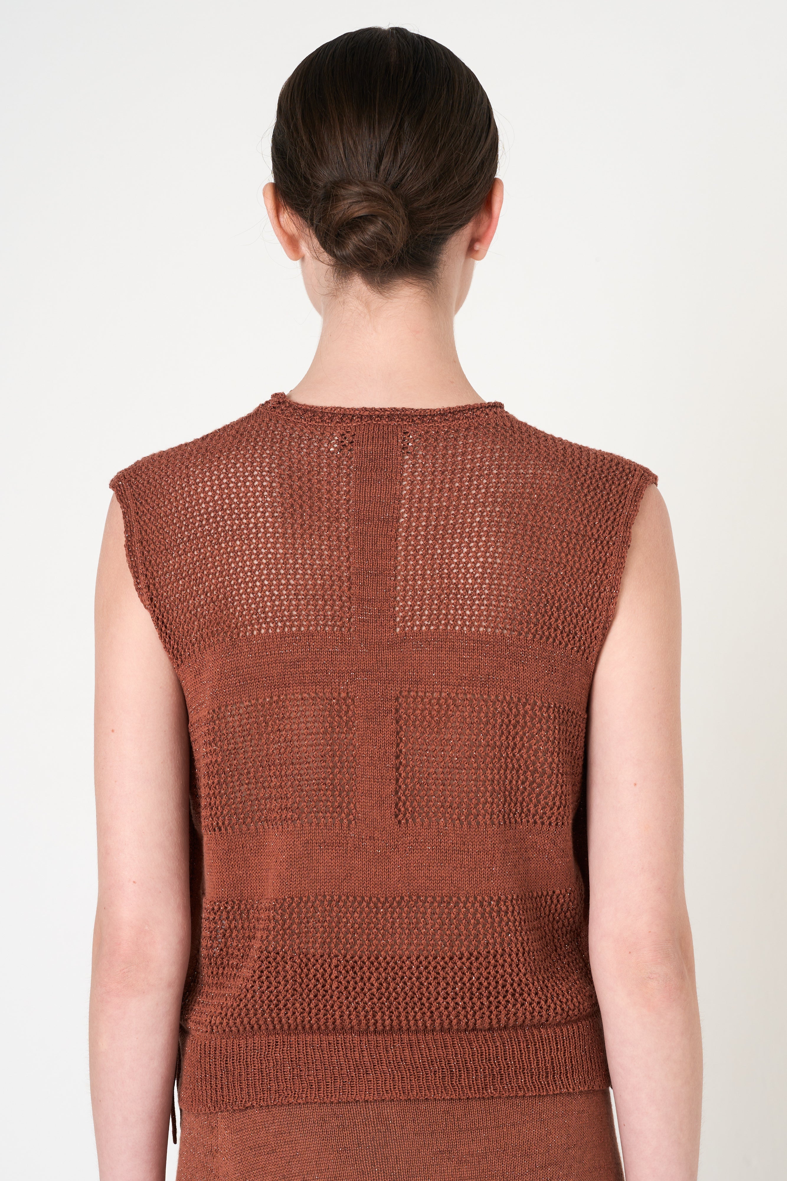 Luxe Sleeveless Top in Brick