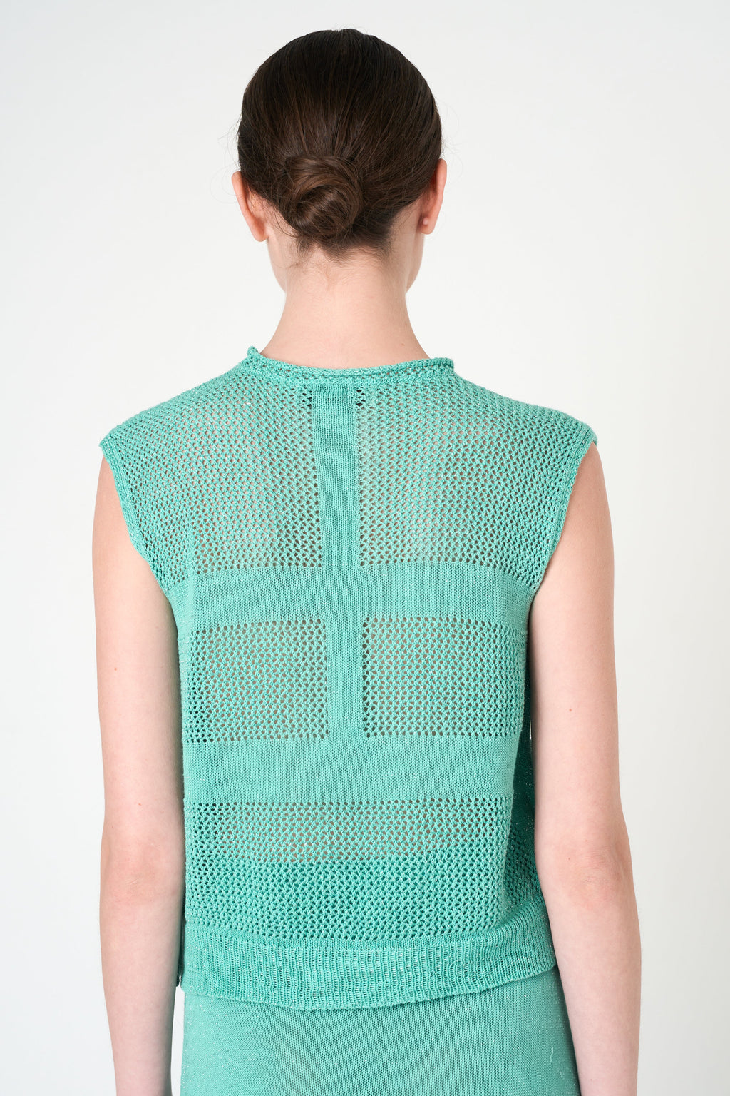 Luxe Sleeveless Top in Aqua