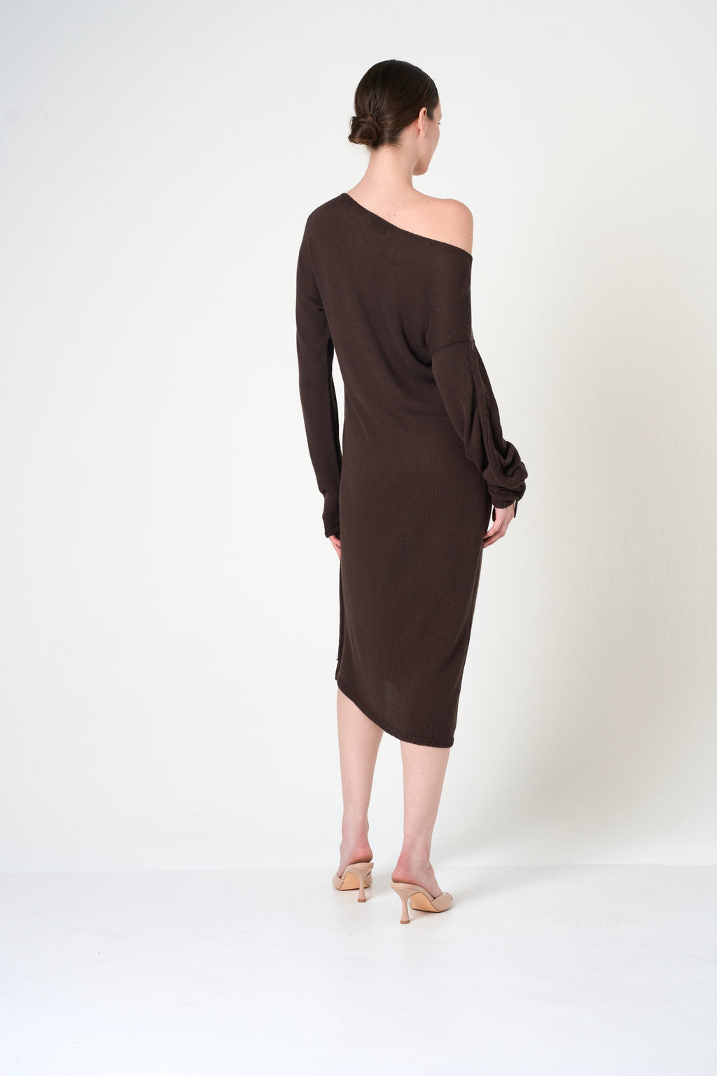 Long Sleeve Dress in Brown